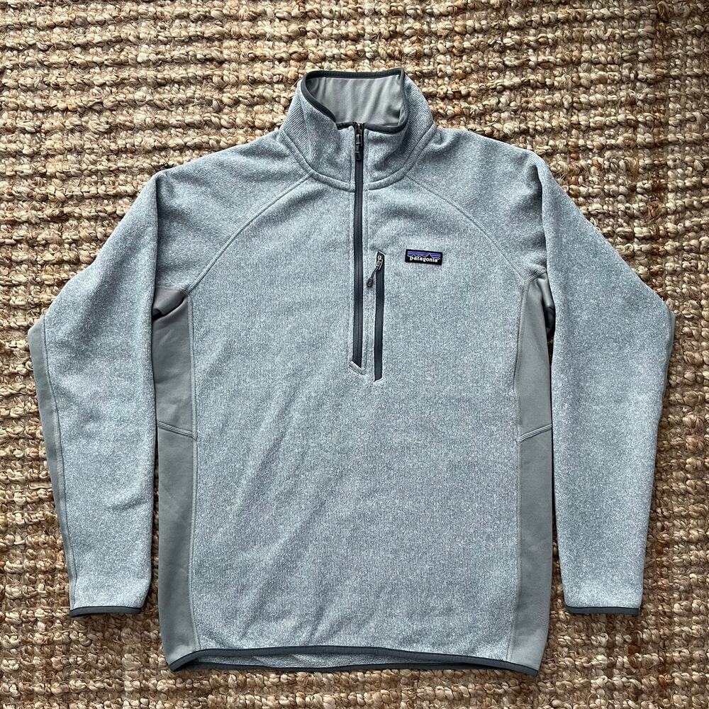 Patagonia Better Sweater 1/4 Zip Fleece Pullover Men’s L Gray Jacket